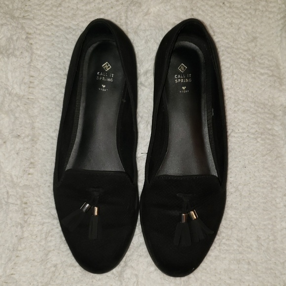 call it spring black flats